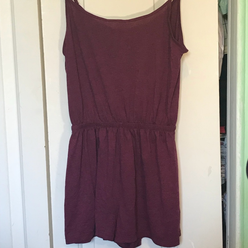 Burgundy H&M romper